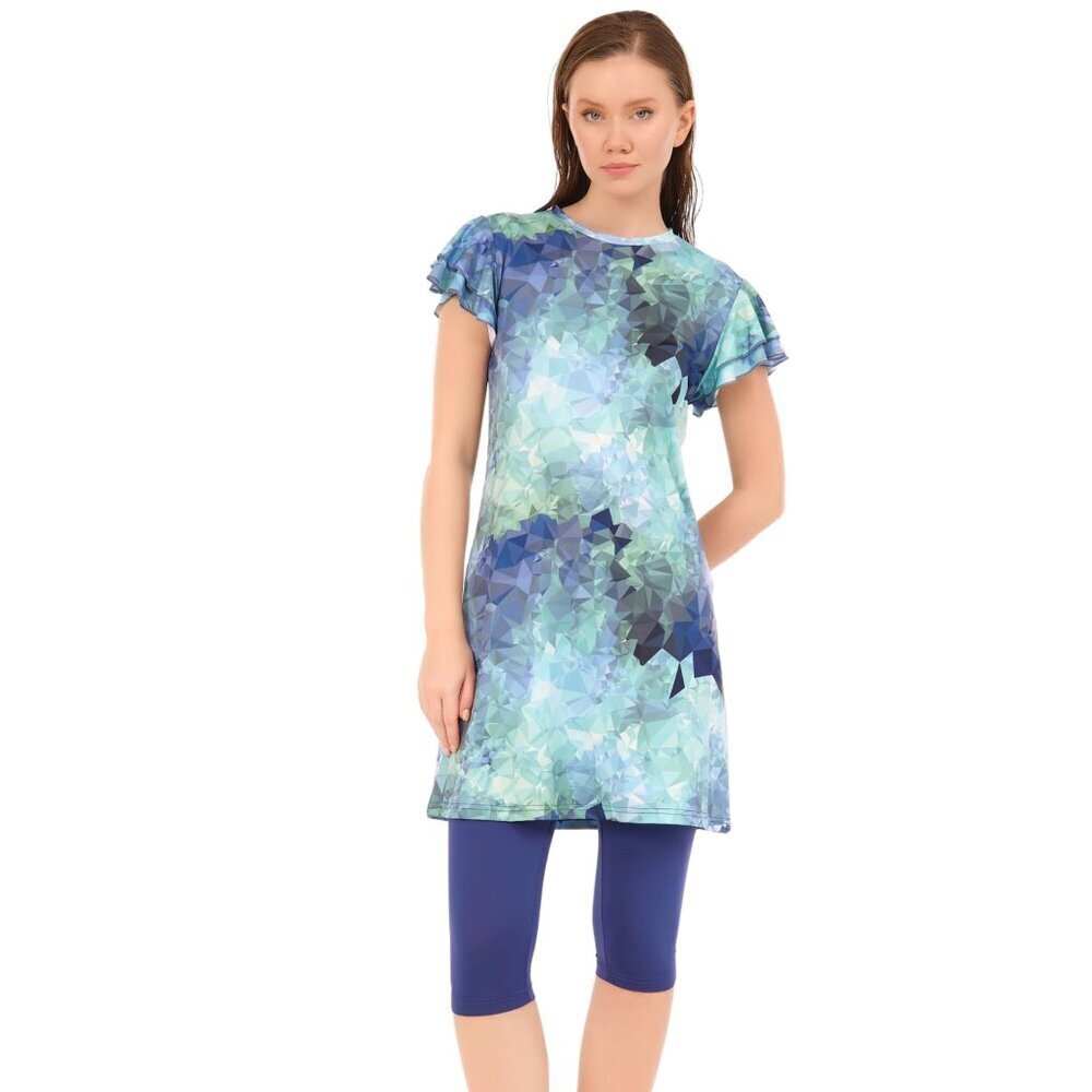 SMALL NWT Half Sleeve Modest Swimsuits Water Repellent Top, Leggings Burkini